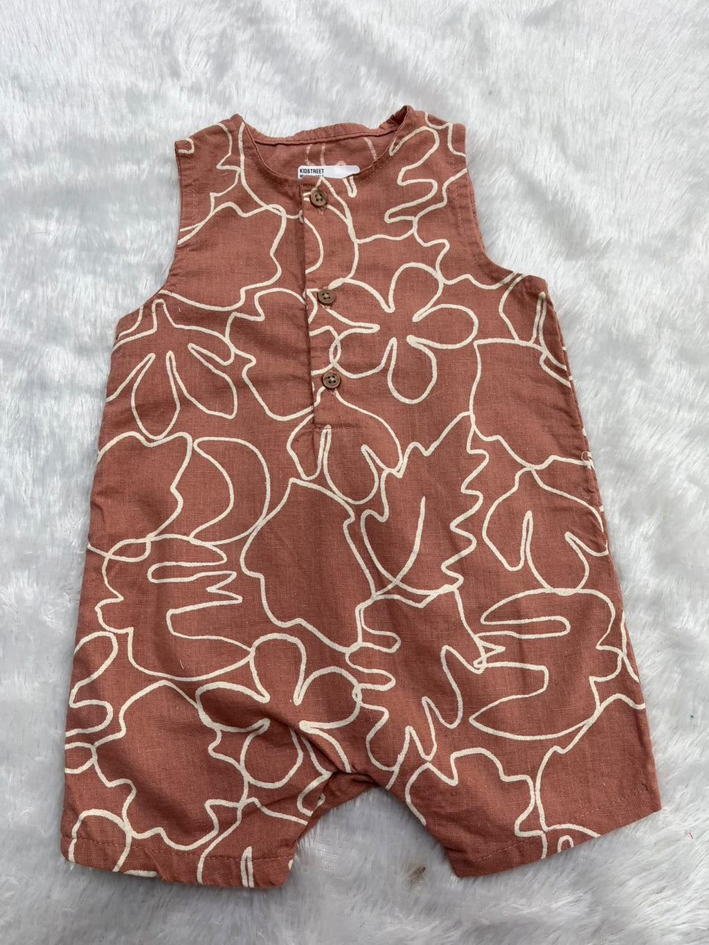 Muslin Half jumpsuit-Sleeveless