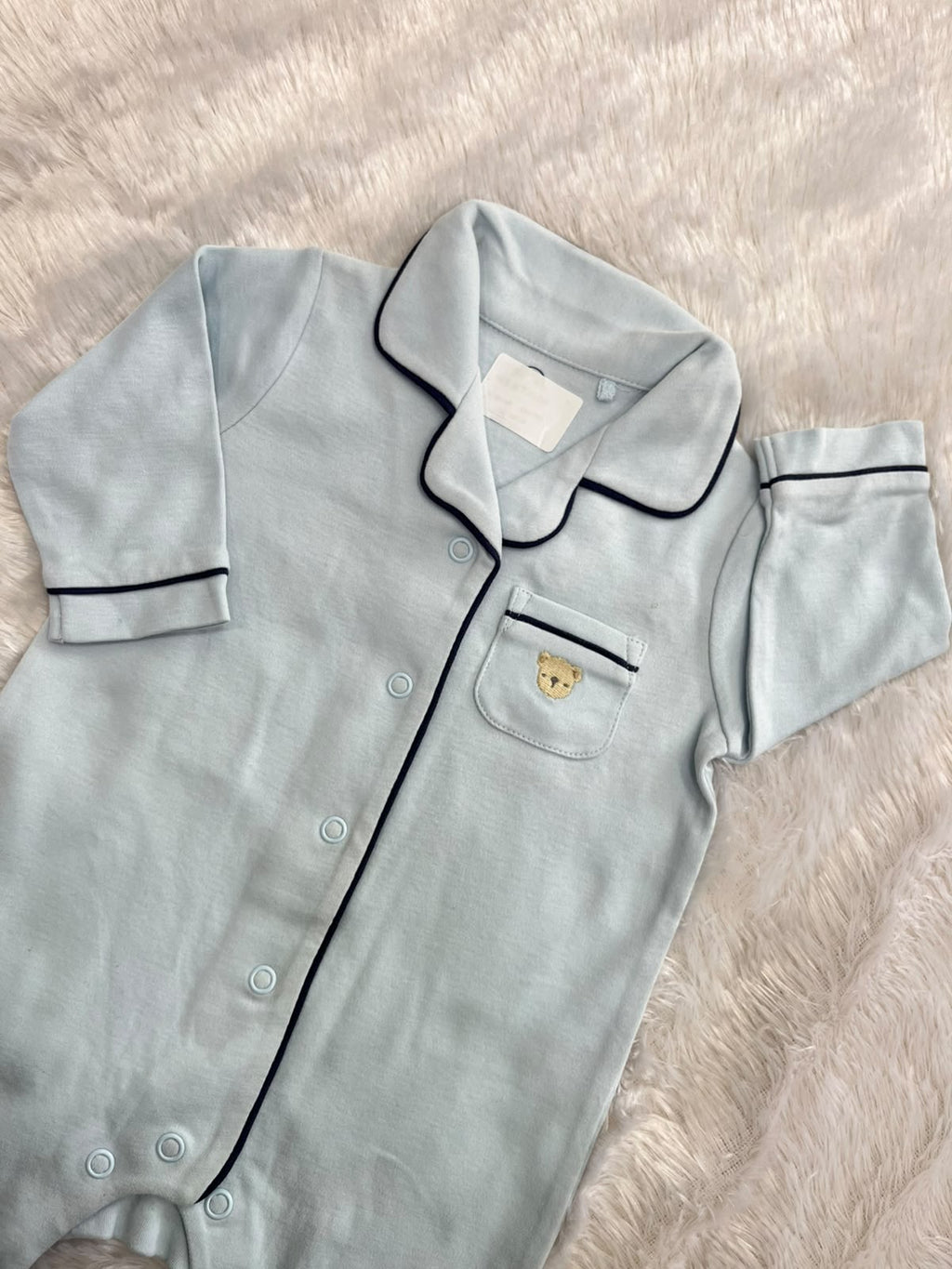 Cute collar teddy jumpsuit