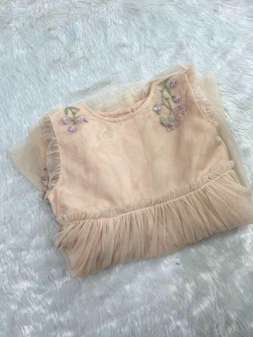 Pastel party wear frock