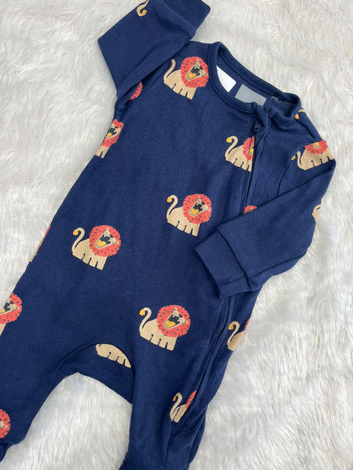 Lion Dark blue Romper