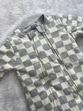 Ash checkered quilted Romper