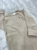 Beige ribbed cute Romper