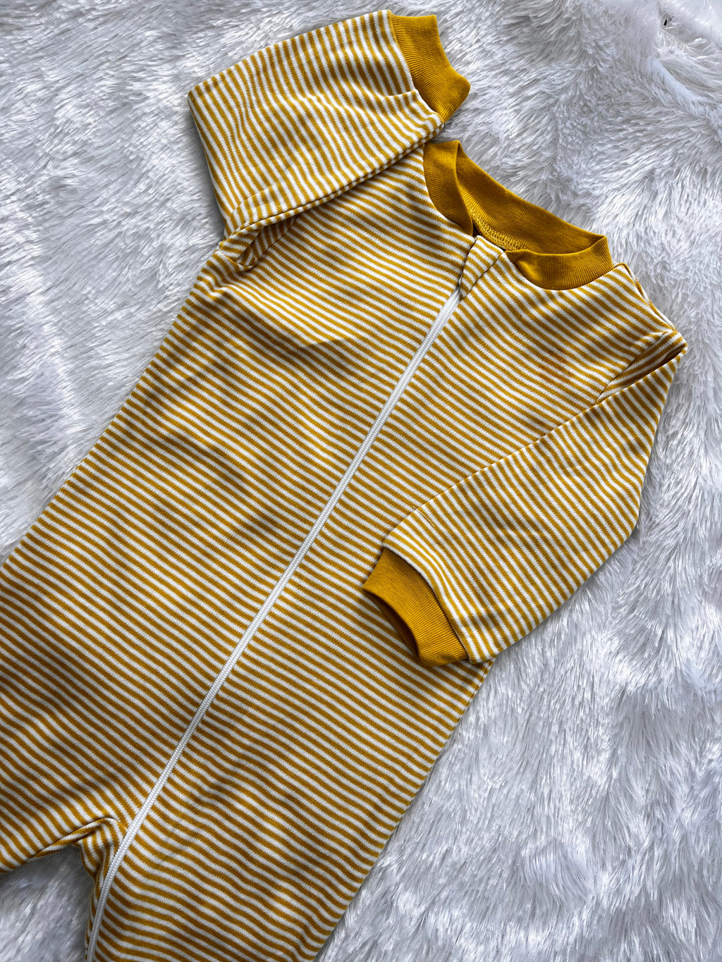 Yellow Stripes -Romper