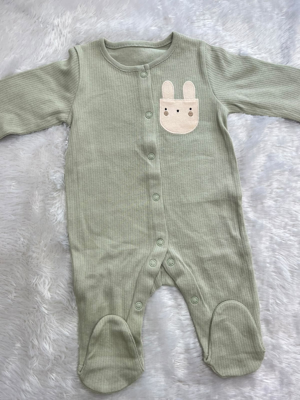 Pastel green bunny