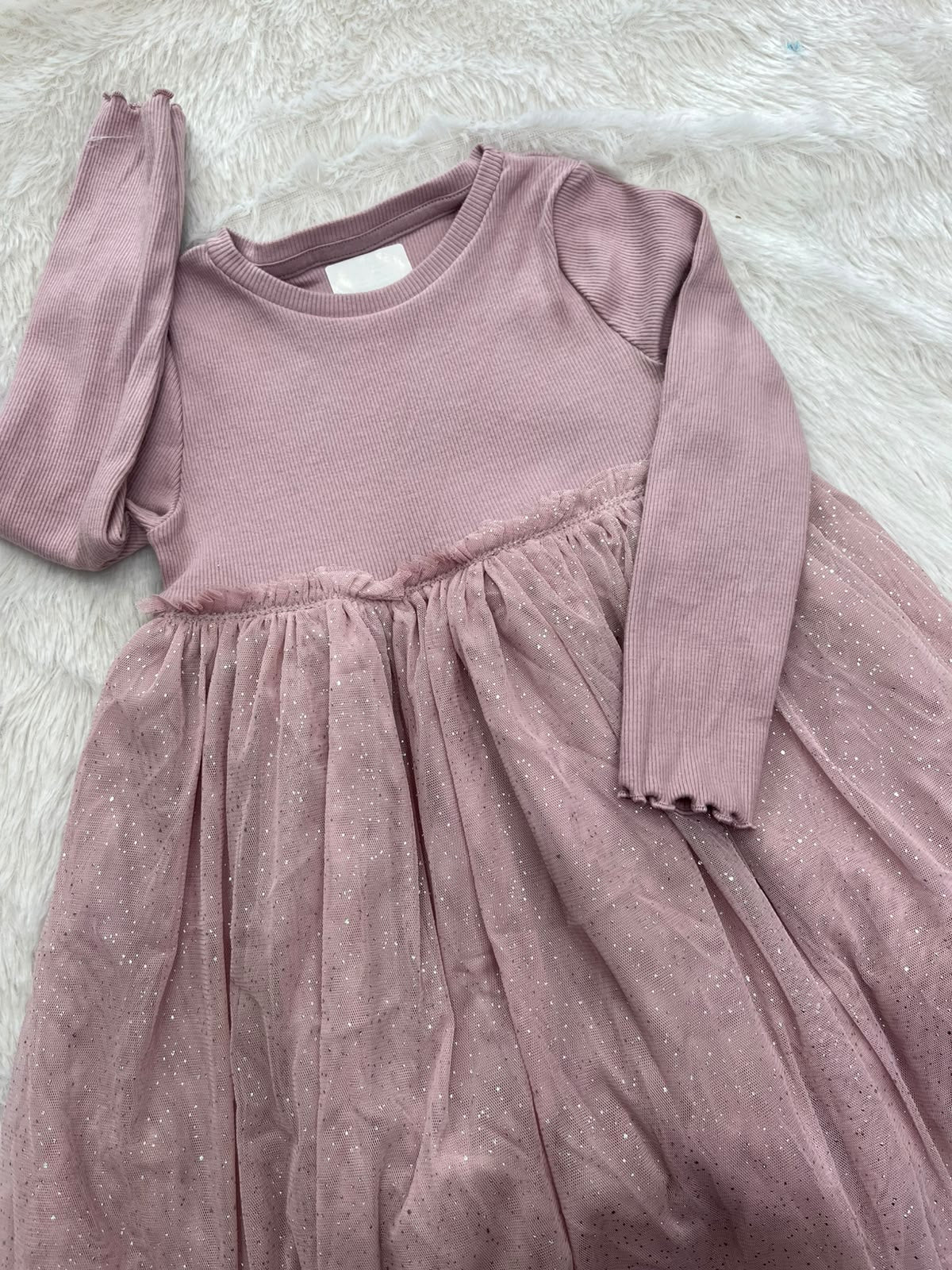 Party wear frock-Meroon Navy blue and Lavender