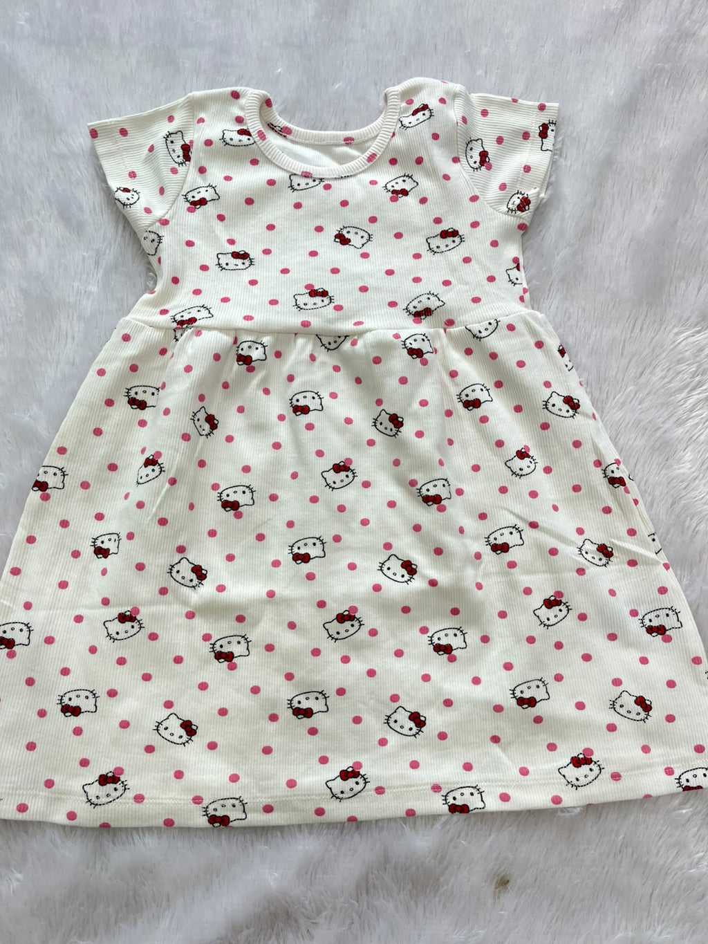 Hello kitty -white Frock