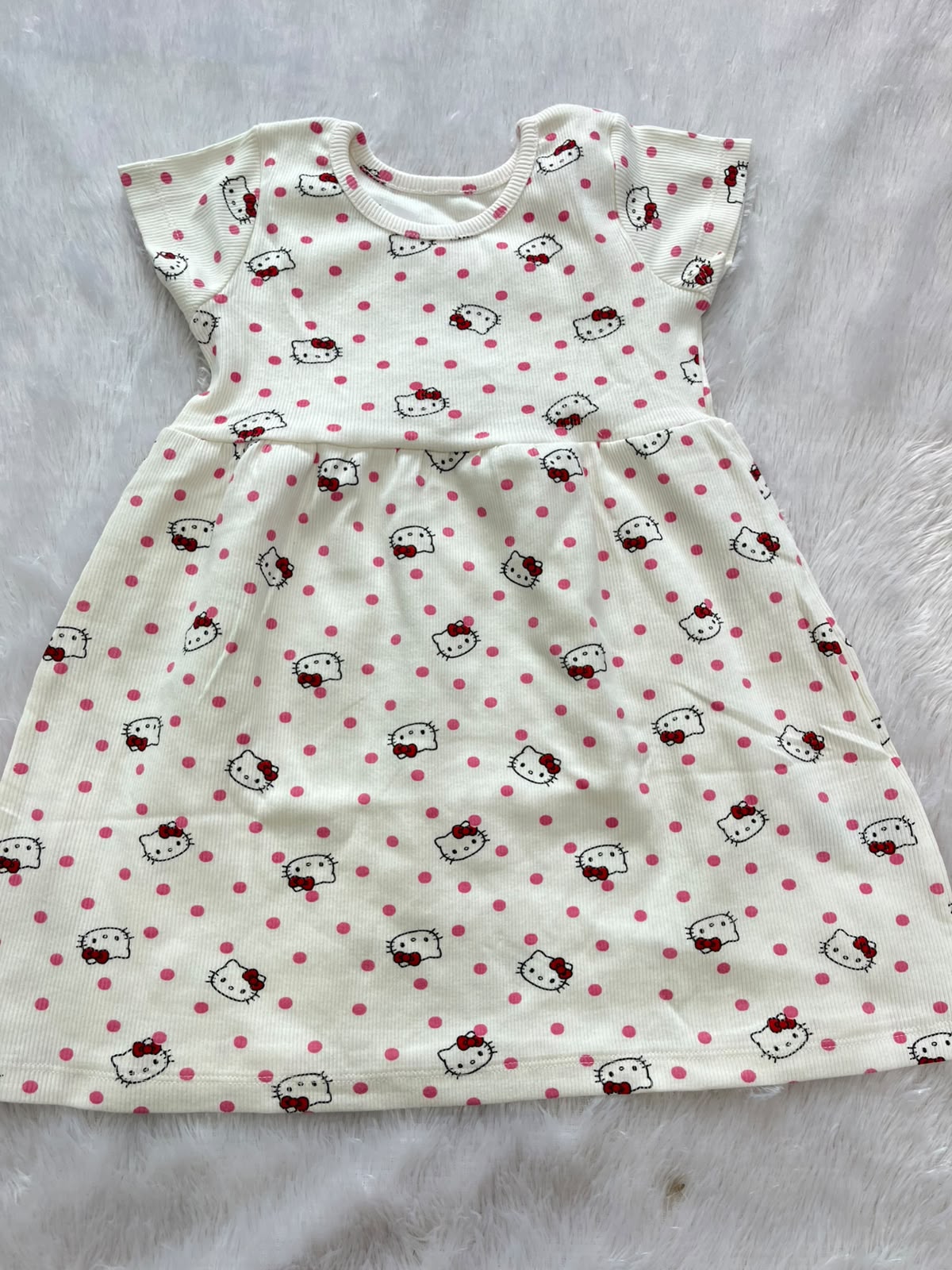 Hello kitty -white Frock