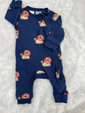 Lion Dark blue Romper