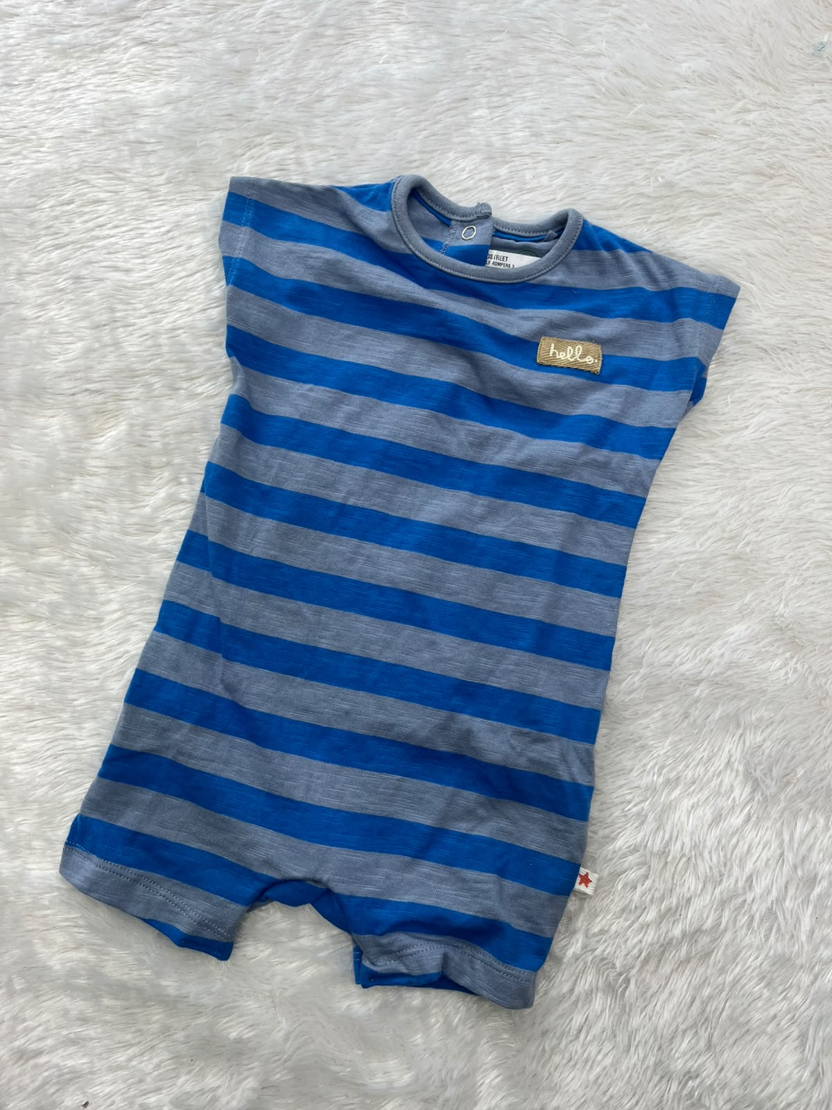 Blue Stripes Half jumpsuit