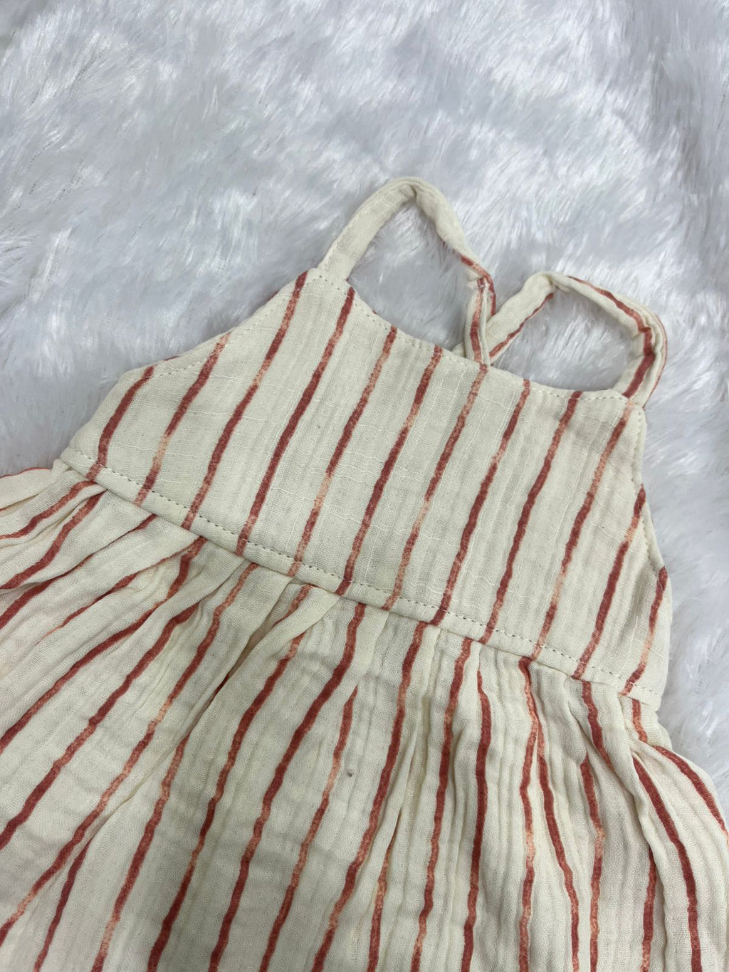 Beige Muslin Stripes