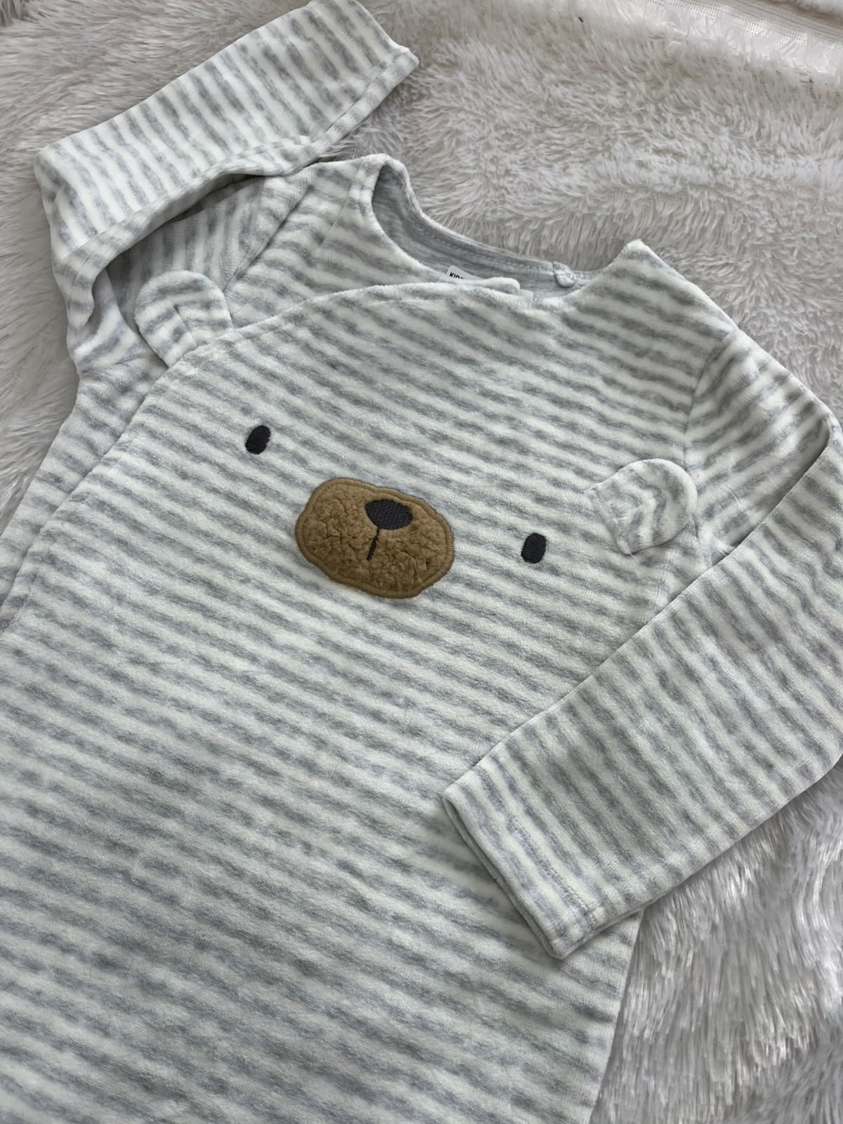 Bear Hug velvet Romper