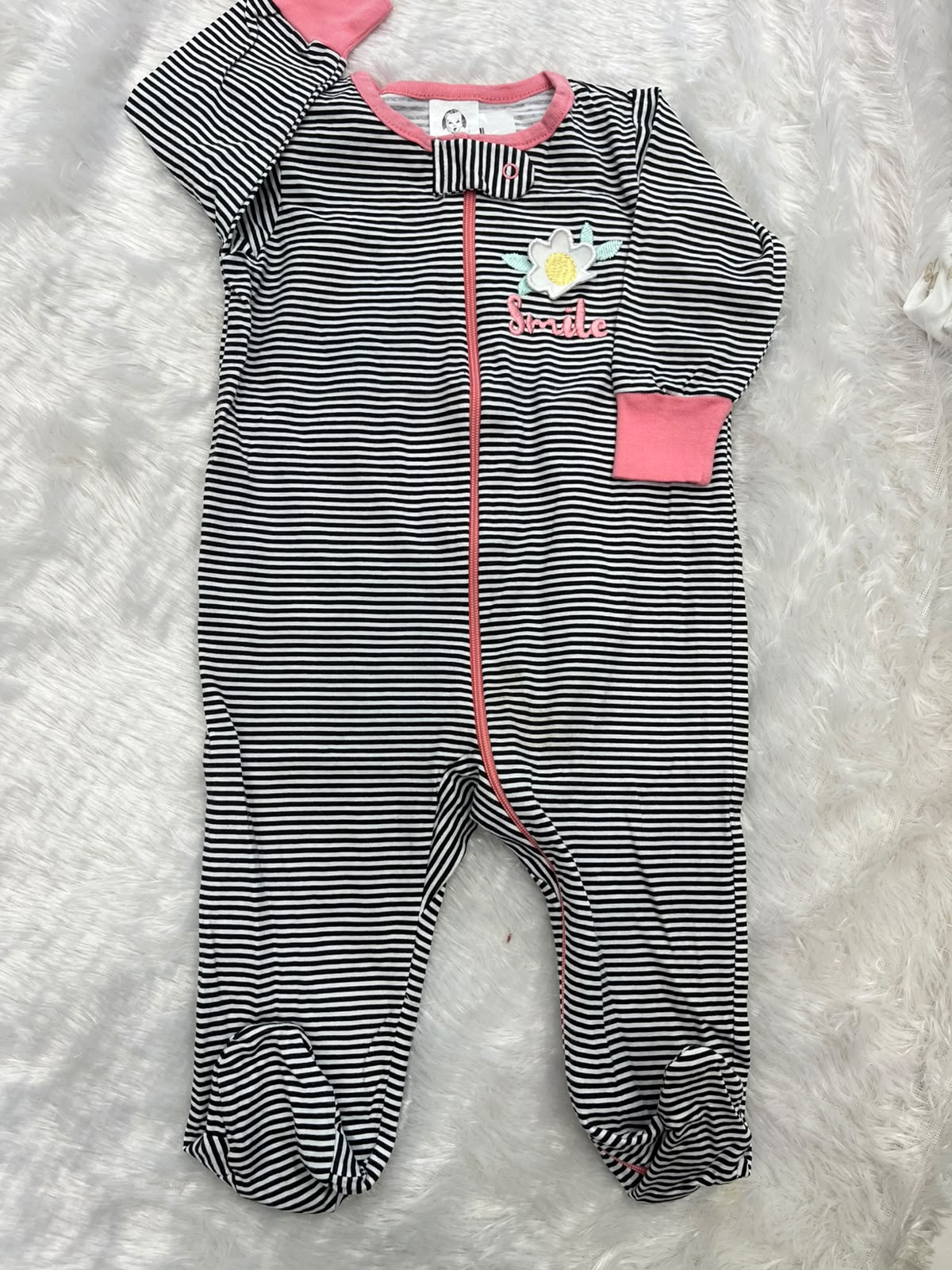 Black striped Romper
