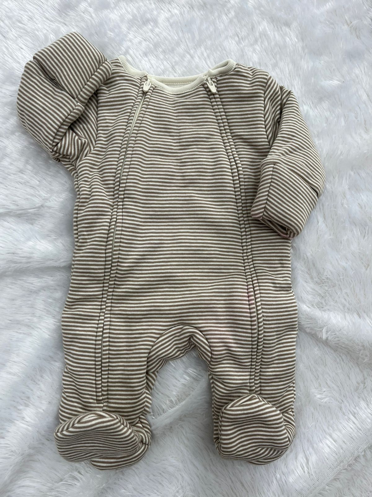 Two way zipper Quilted Romper