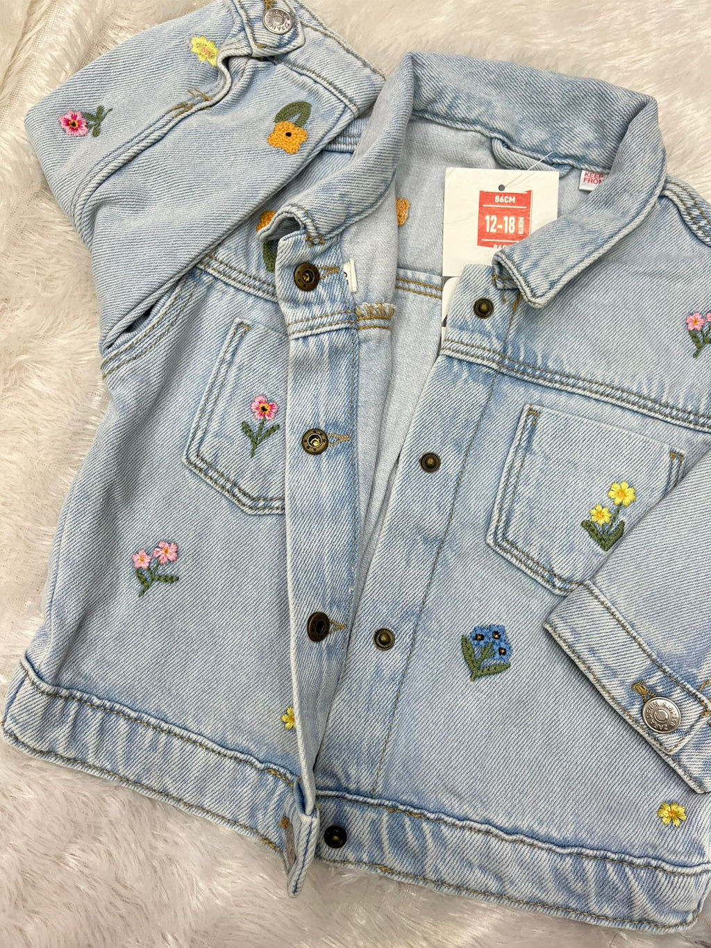 Denim Floral Jacket