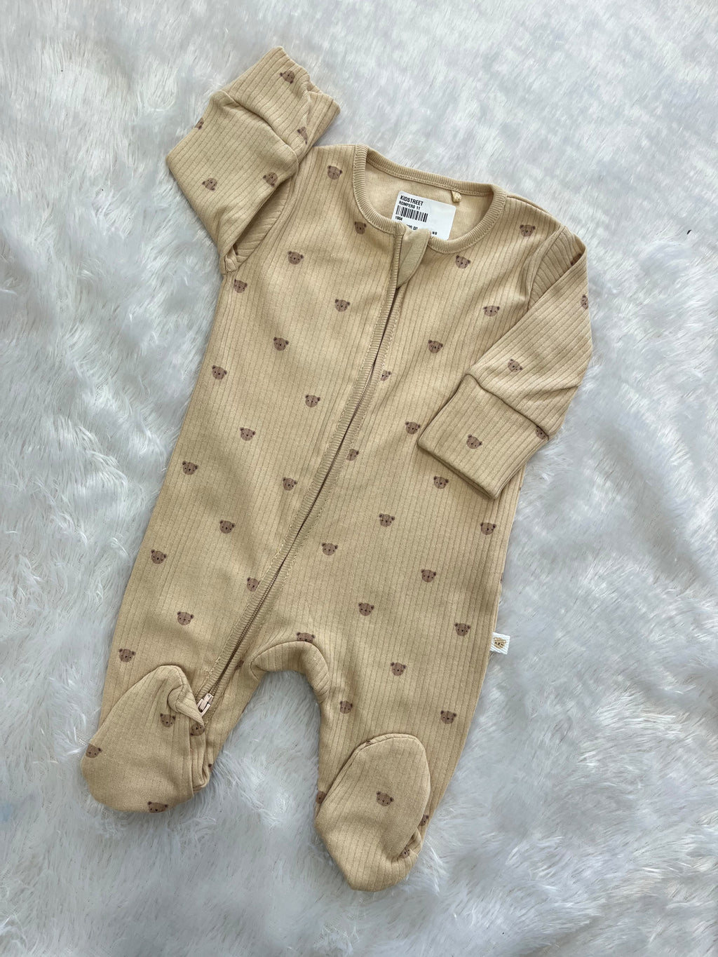 Cute Teddy Romper- beige