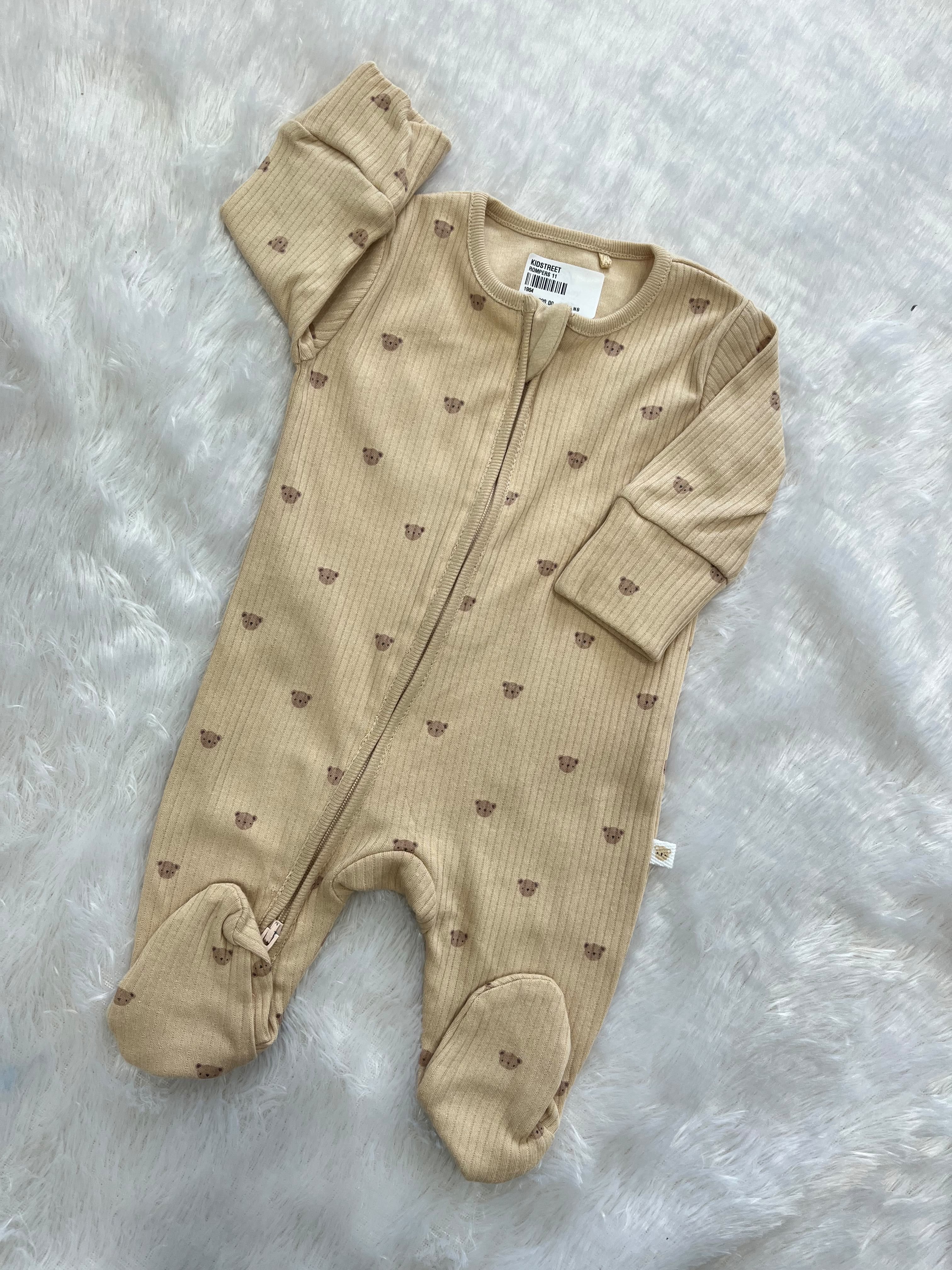 Cute Teddy Romper- beige