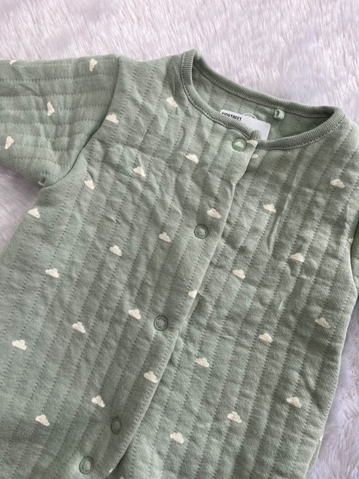 Pastel clouds quilted Romper