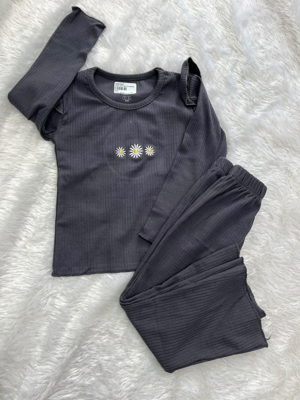 Black Ribbed co ord-2145