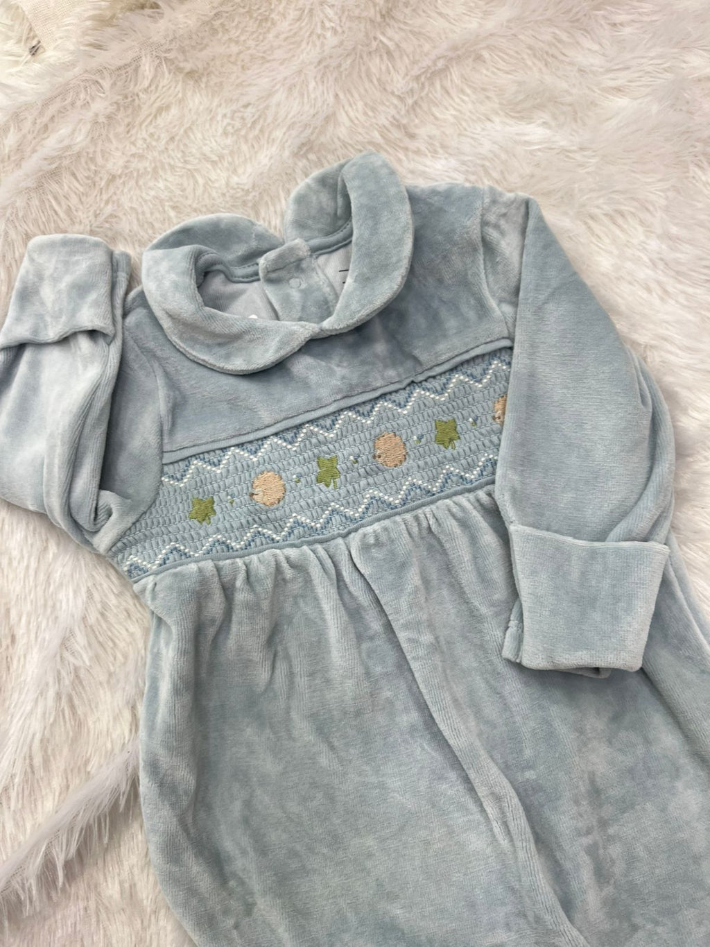 Pastel velvet romper