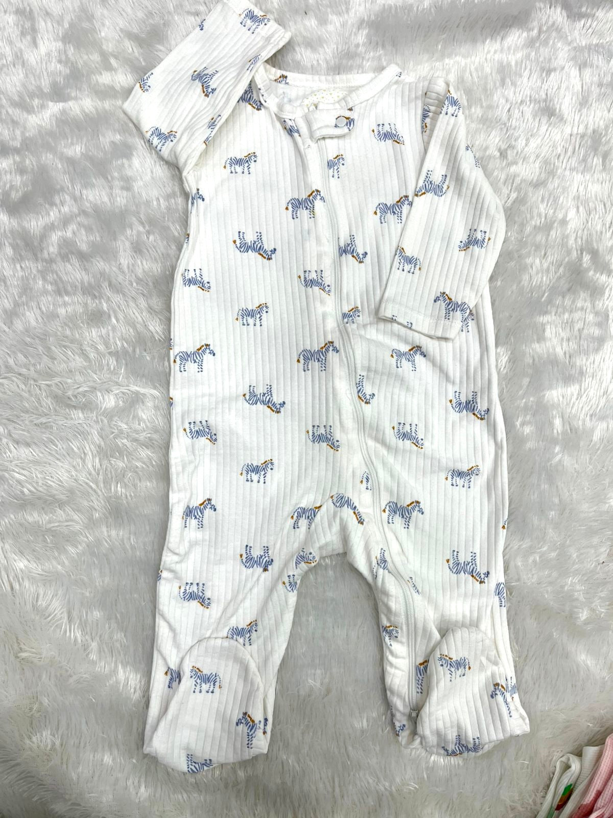 Baby horses printed romper