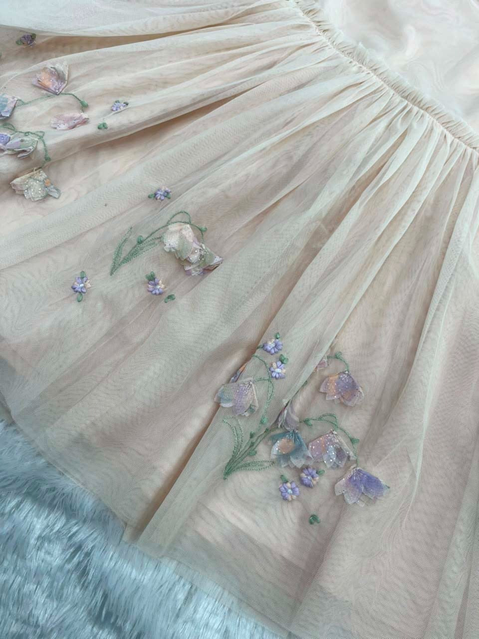 Pastel party wear frock