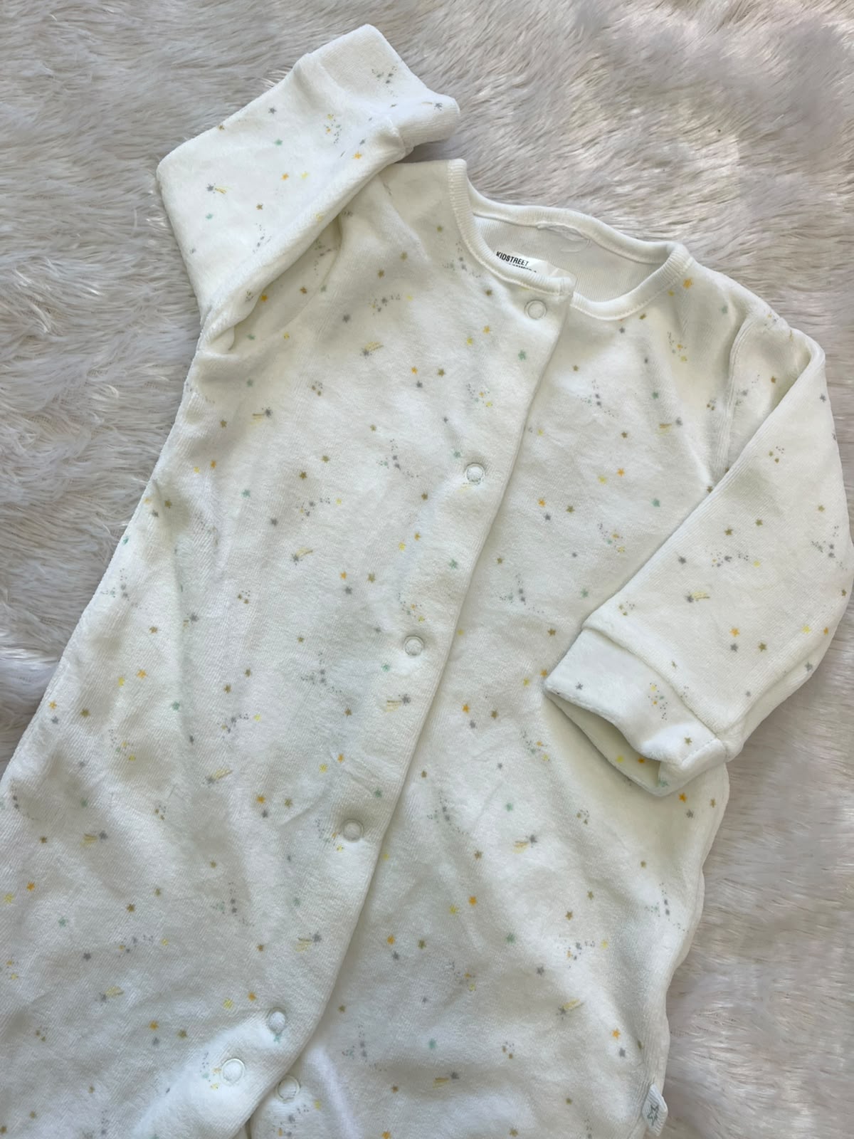 White stars velvet Romper