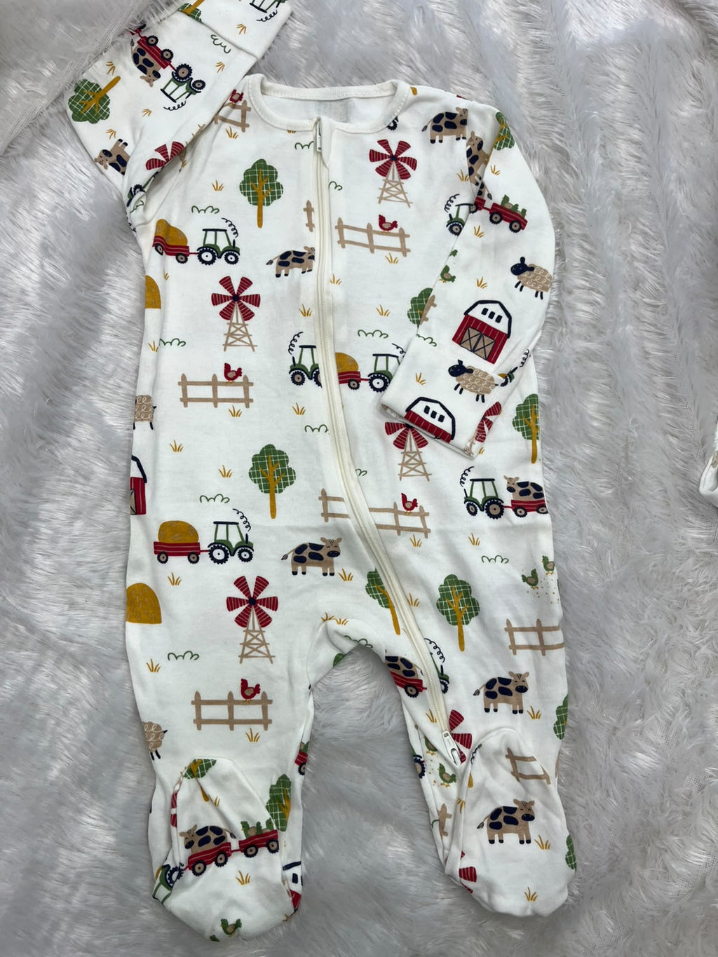 Farm print Romper