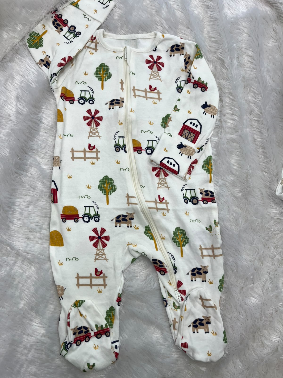 Farm print Romper