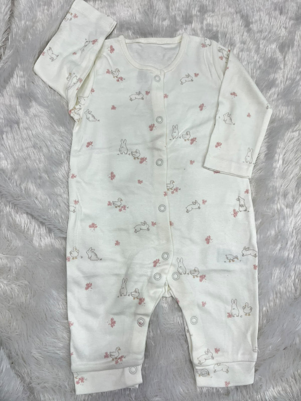 White printed Romper