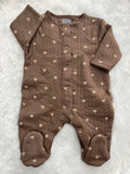 Brown teddy quilted