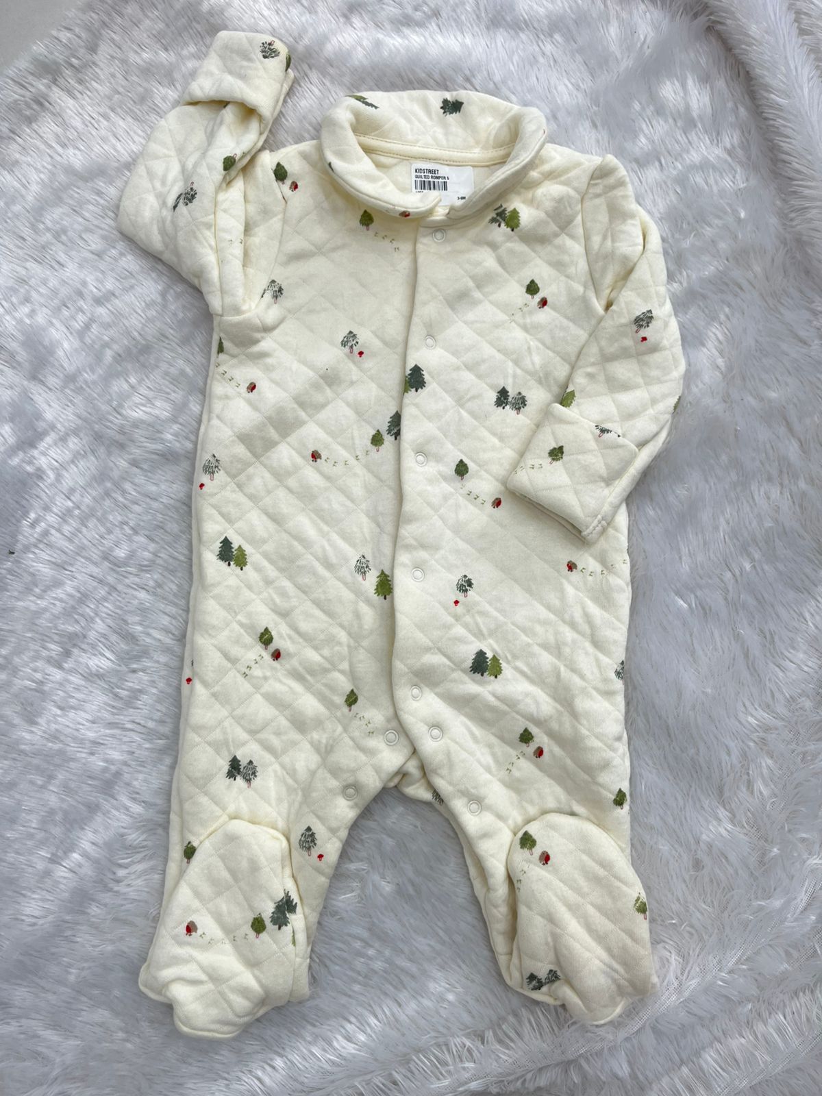Collar quilted Romper