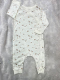 White non footed Romper