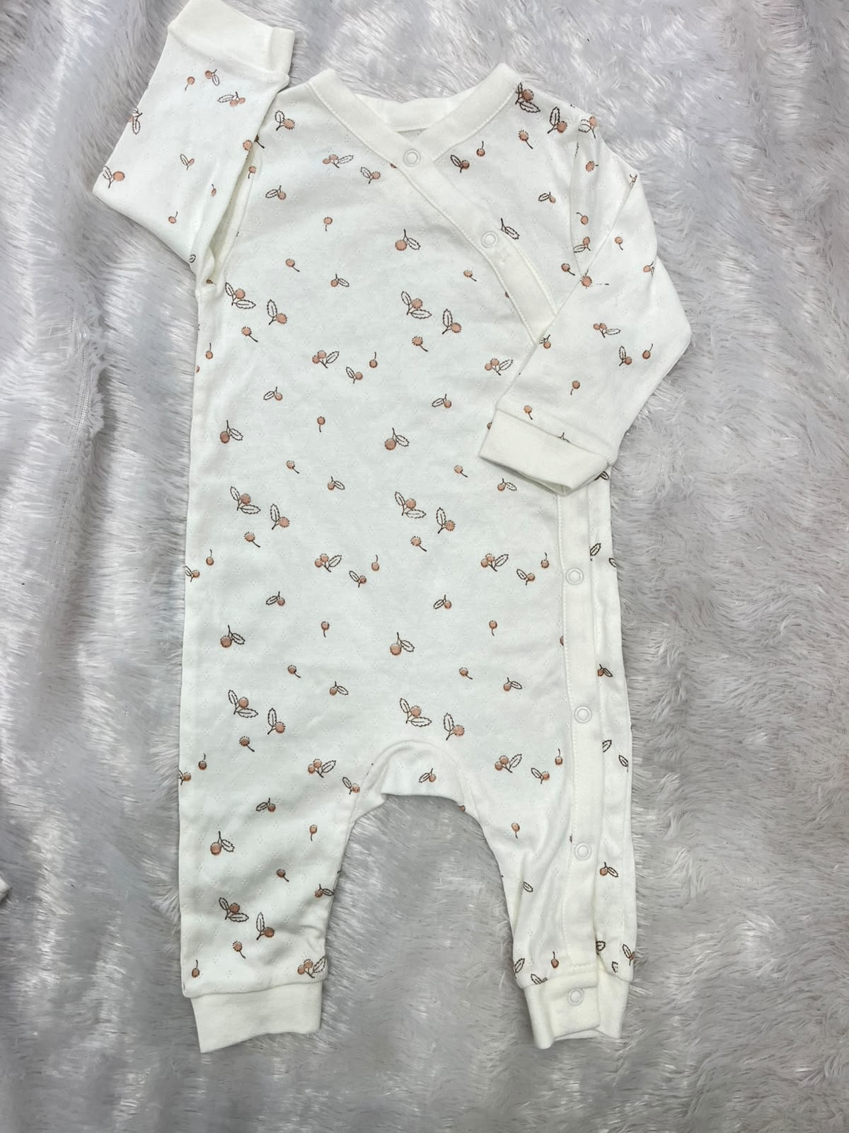 White non footed Romper