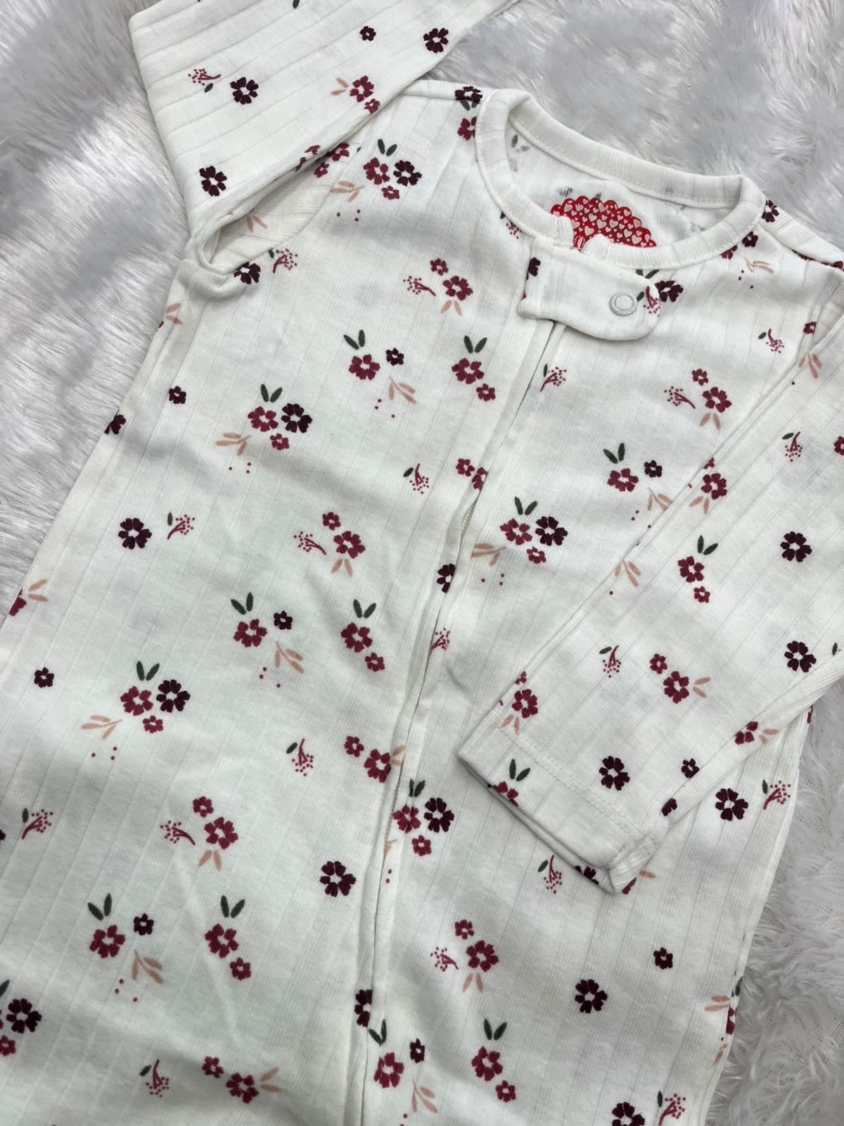 White Printed Romper