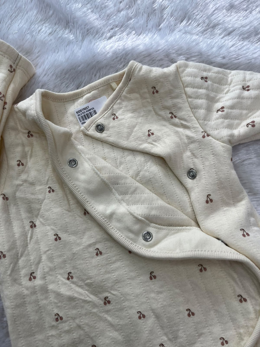 Cute cherries -quilted Romper