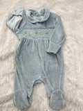 Pastel velvet romper