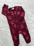Purple berry romper