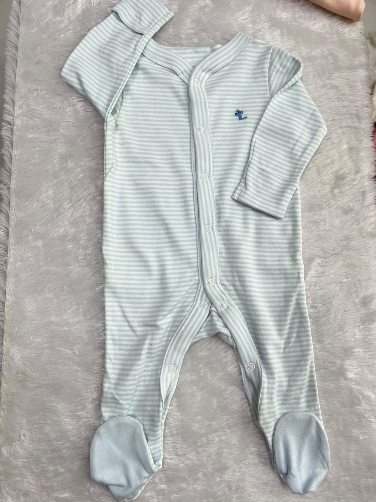 Sky blue stripes