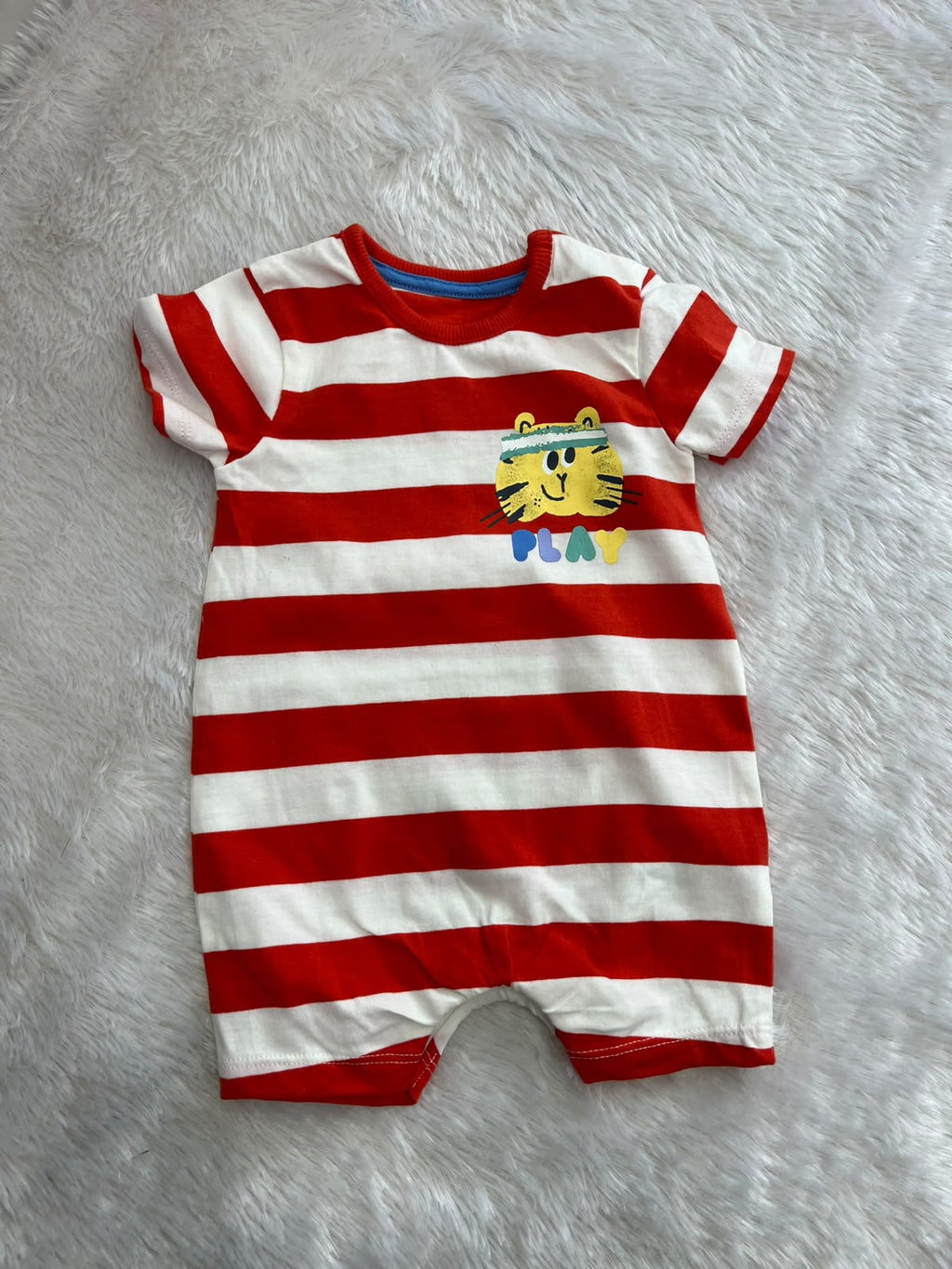 Striped Half Jumpsuit