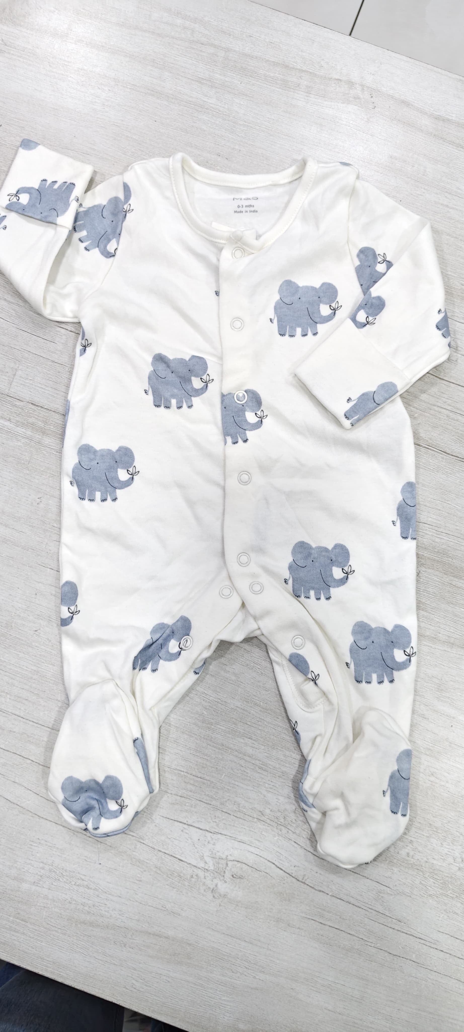 Baby elephant romper