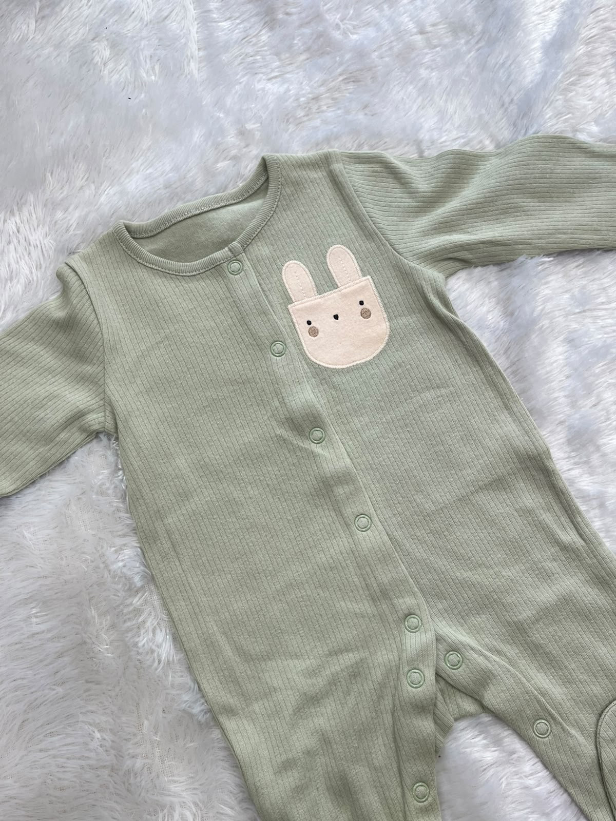 Pastel green bunny