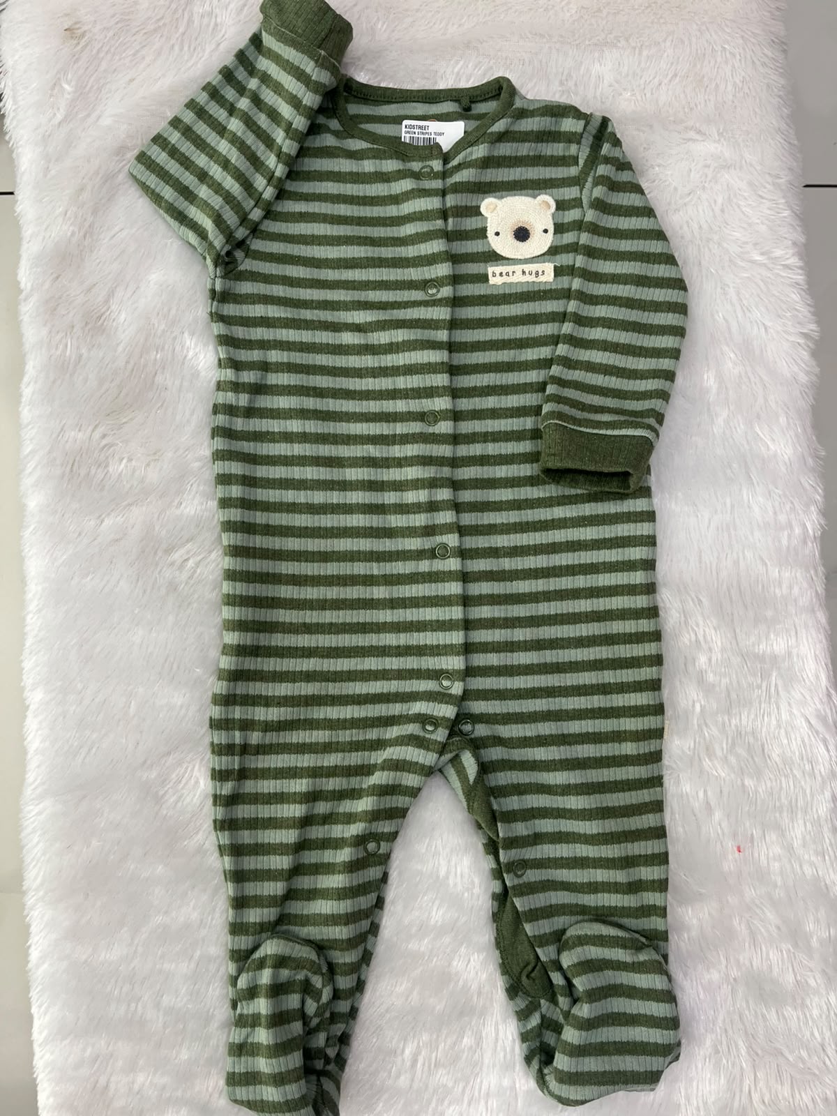 Green teddy Rompers