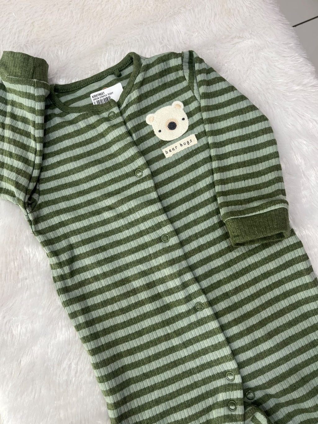 Green teddy Rompers