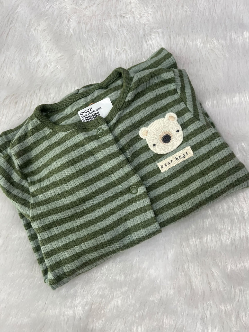 Green teddy Rompers