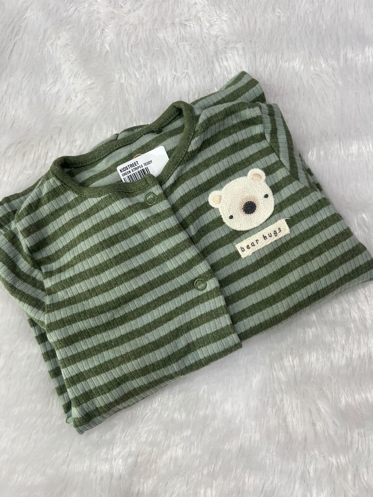 Green teddy Rompers