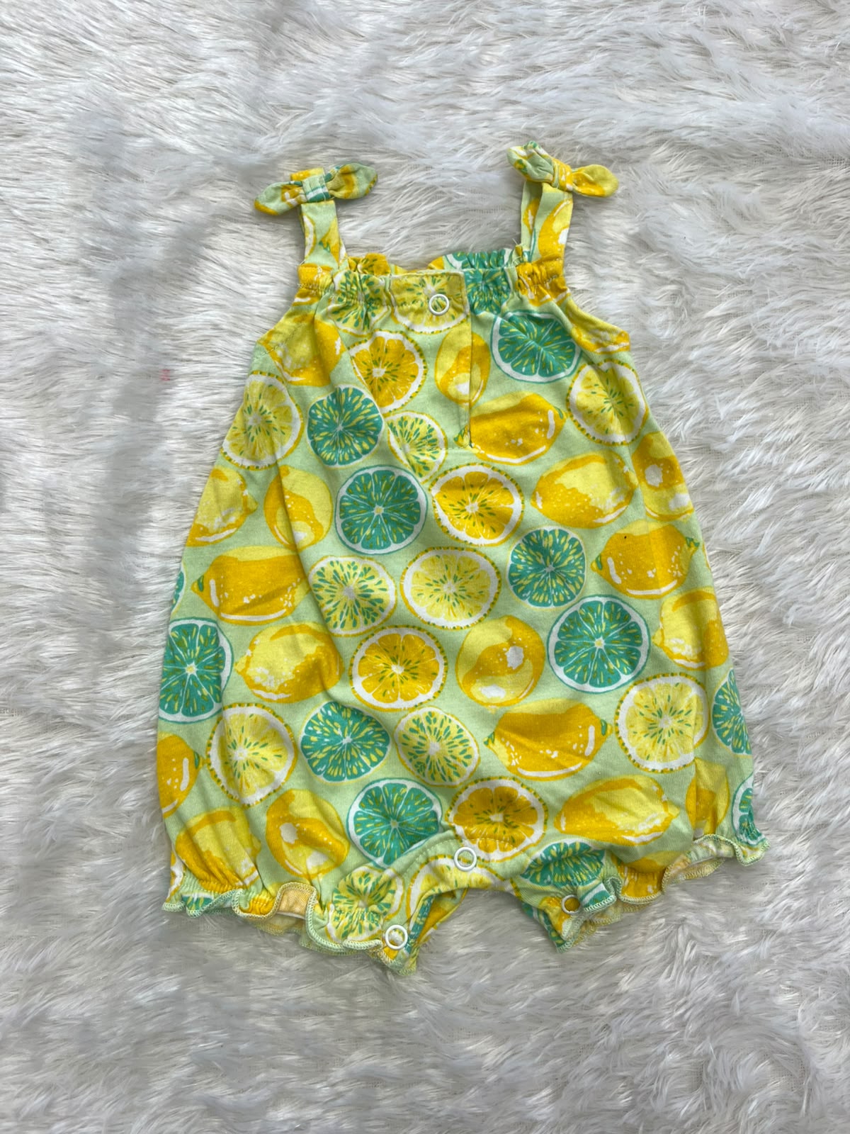 Tangy Lemon- baby fancy onesie
