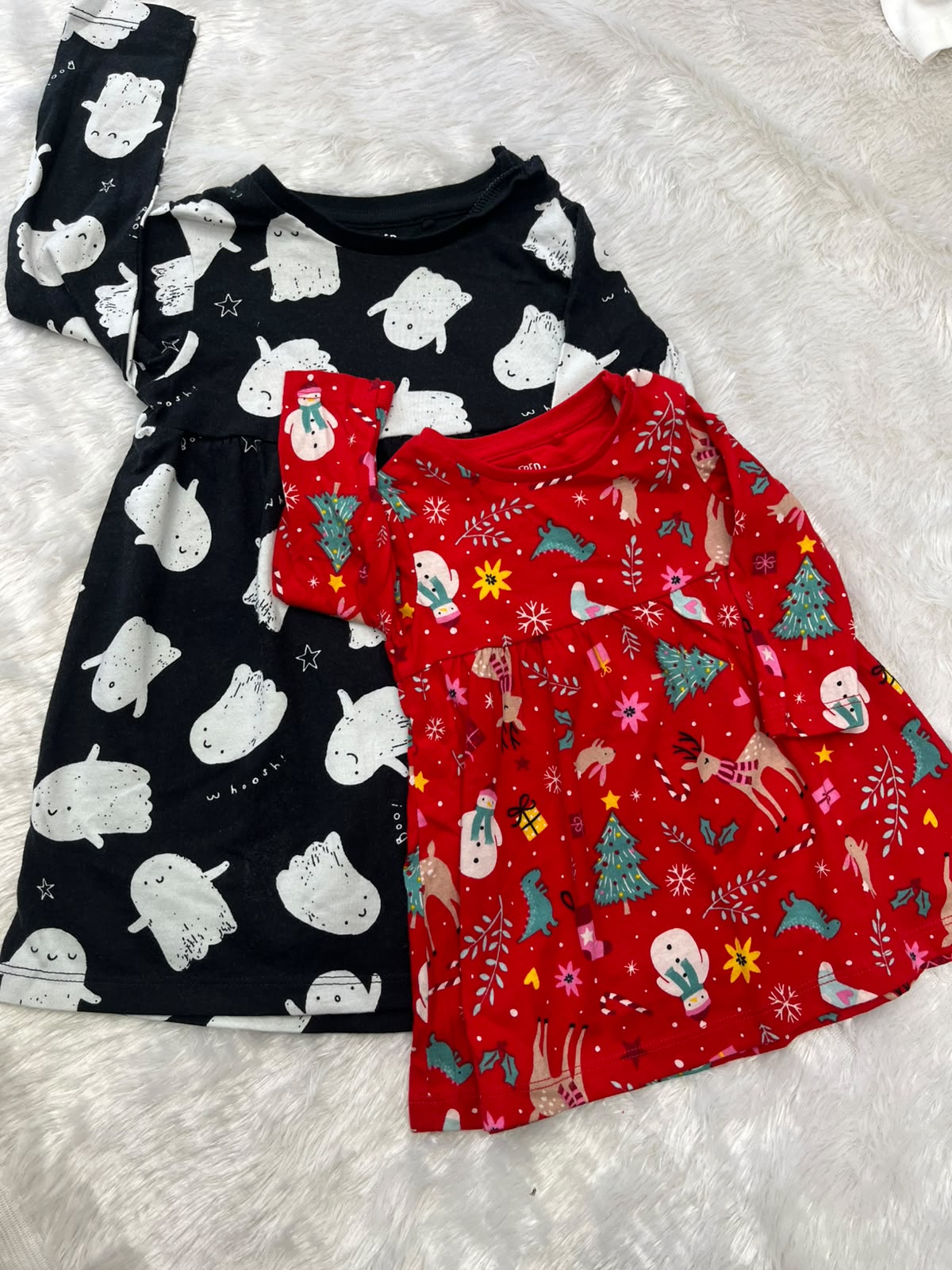 Black and Red frock combo