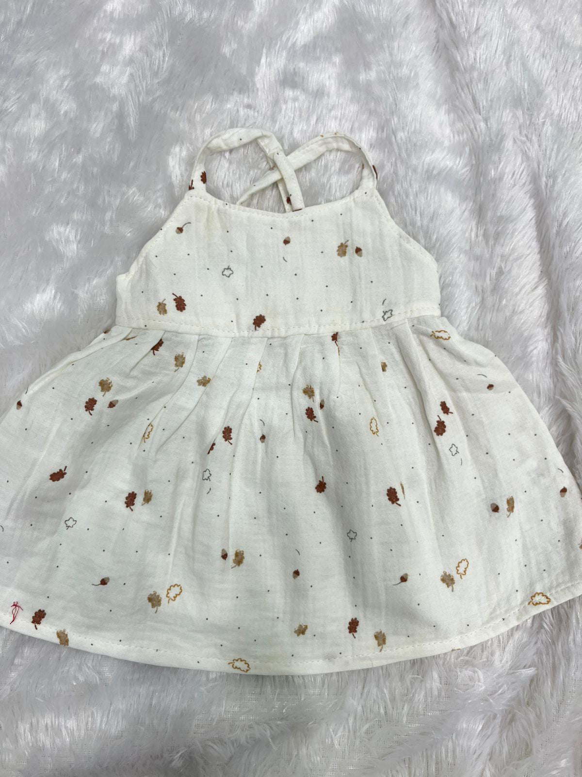 Muslin Leafe Printed Stripes