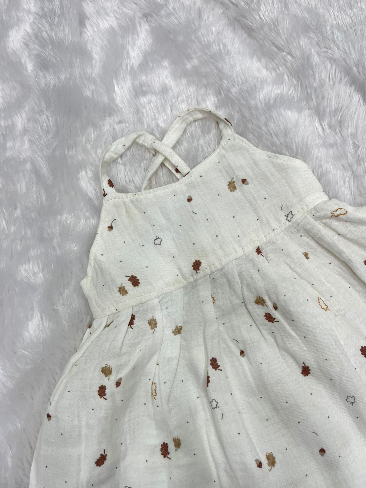 Muslin Leafe Printed Stripes