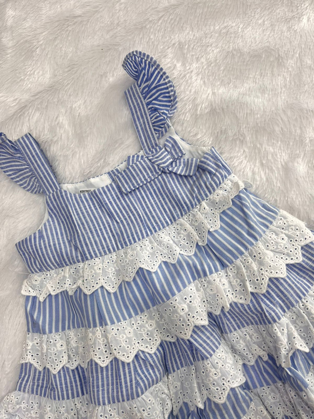 BLUE STRIPE WITH FRILLS-1021